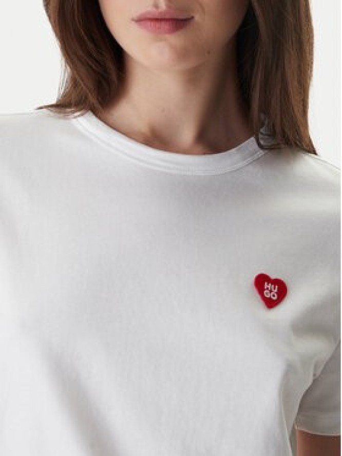 HUGO T-Shirt Damacia 50562145 Biały Regular Fit