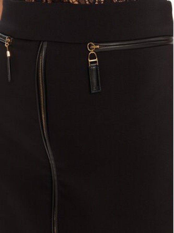 Elisabetta Franchi Spódnica ołówkowa GO-134-56E2-V390 Czarny Regular Fit