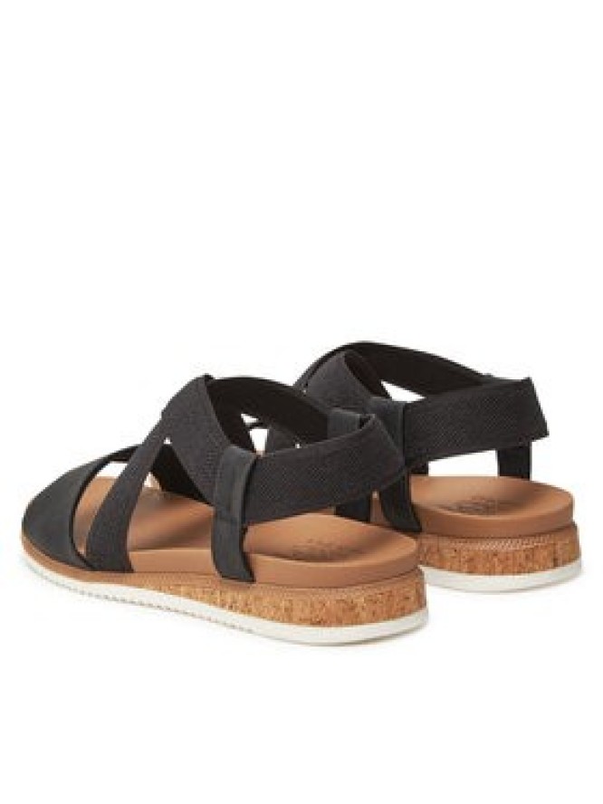 Skechers Sandały BOBS Desert Kiss Low 114705/BLK Czarny