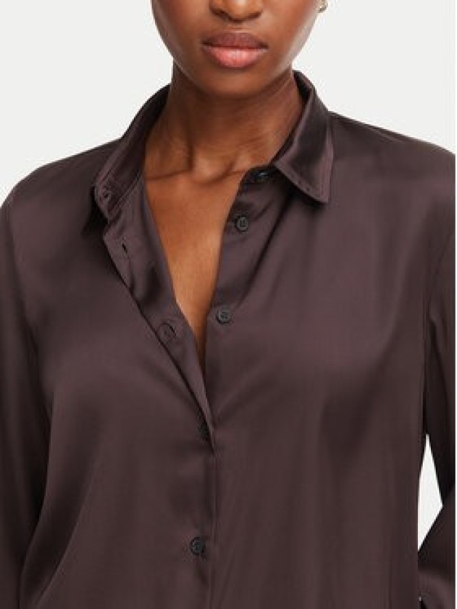 Marella Koszula Edro 2625116081 Brązowy ciemny Regular Fit