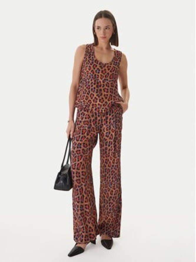 LOLA CASADEMUNT Top MS2615033 Brązowy Regular Fit