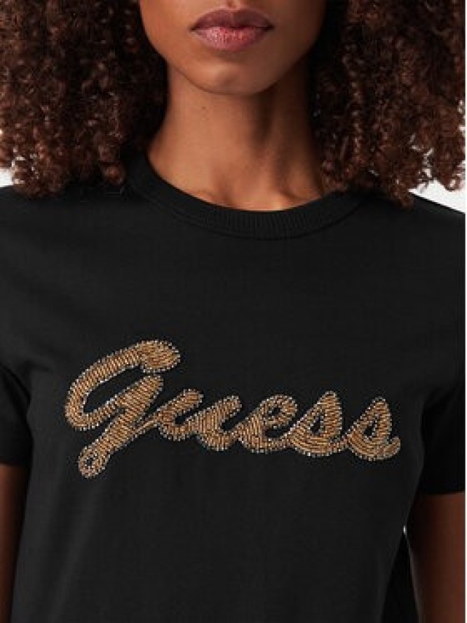 Guess T-Shirt W6YI29 K4348 Czarny Regular Fit