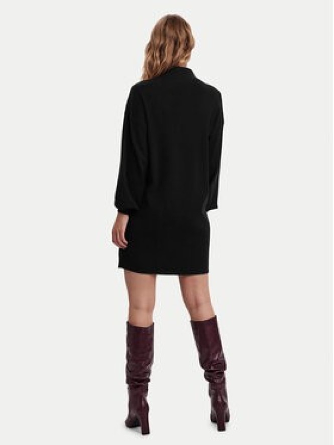 Vero Moda Sukienka dzianinowa Nancy 10249116 Czarny Relaxed Fit