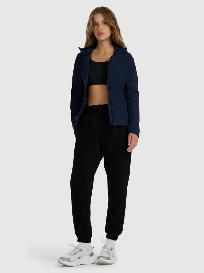 4F Kurtka softshell wiatroodporna membrana 5000 damska - granatowa L