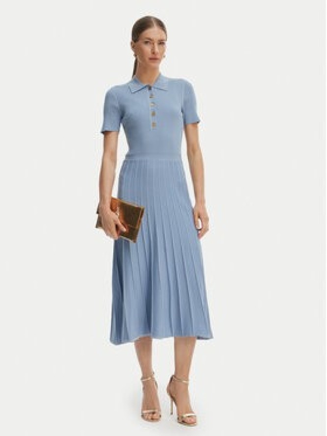MICHAEL Michael Kors Sukienka dzianinowa MT5834F33D Błękitny Regular Fit