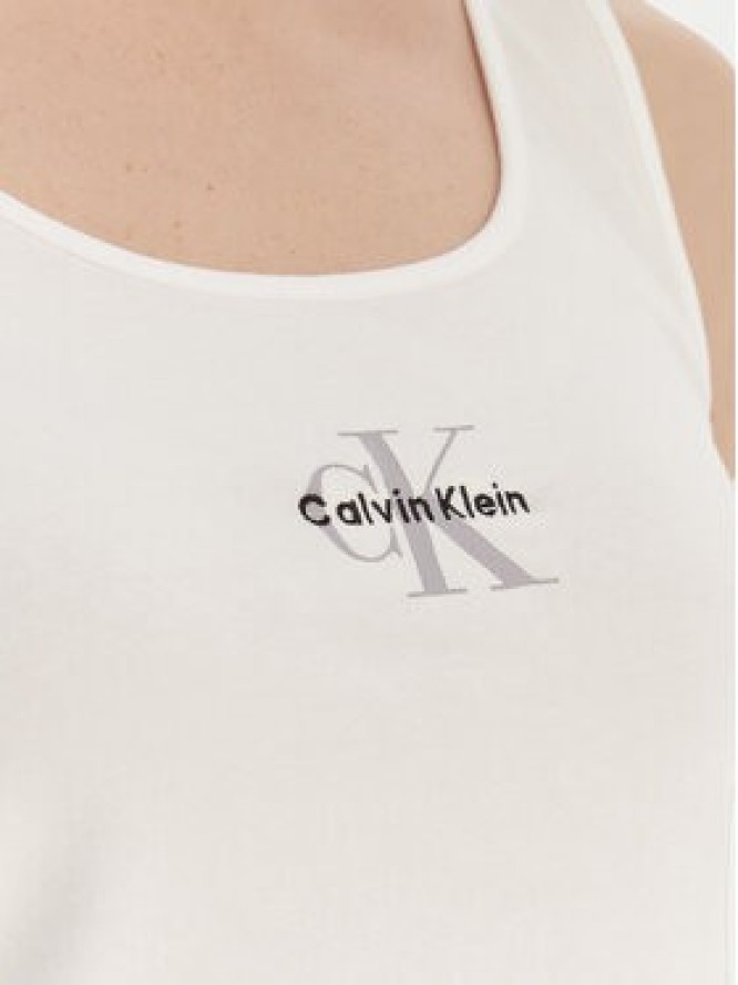 Calvin Klein Underwear Top LV00QS7603 Biały Slim Fit