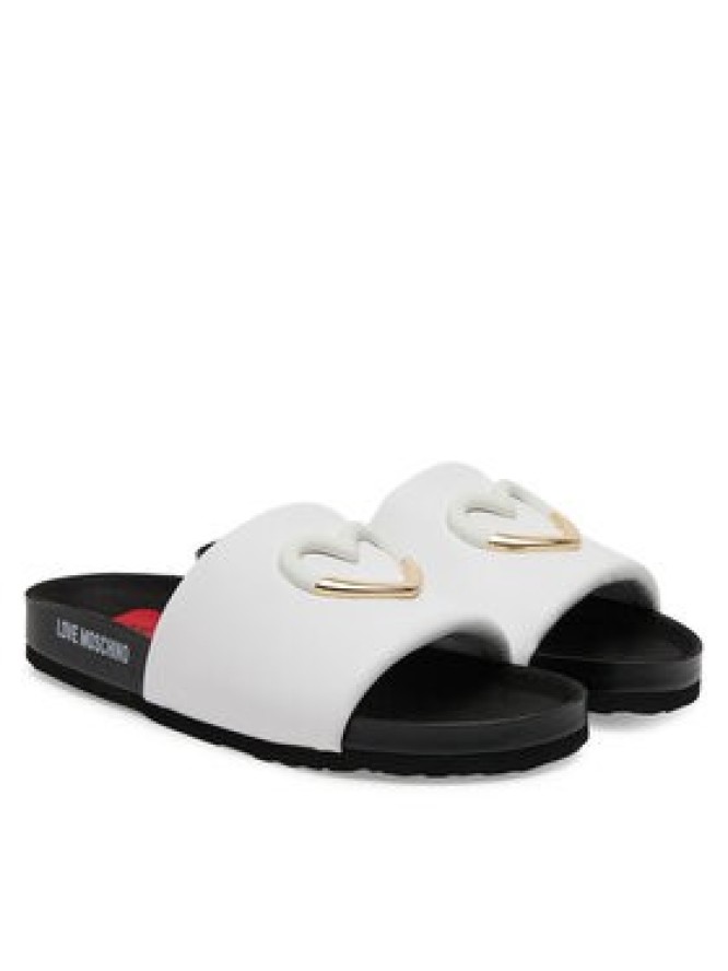 LOVE MOSCHINO Klapki JA28283G1MIE0100 Biały