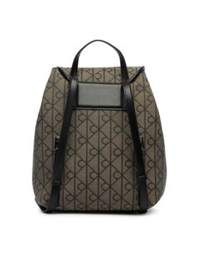 Calvin Klein Plecak Emblem Aop Jacquard Backpack LV04F3536G Brązowy