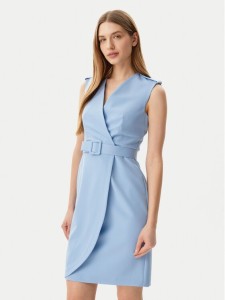 Artigli Sukienka koktajlowa ACAB000846 Błękitny Slim Fit