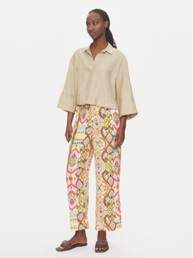 LOLA CASADEMUNT Spodnie materiałowe LS2514017 Kolorowy Relaxed Fit