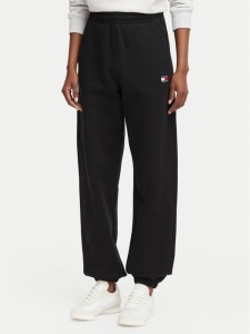 Tommy Jeans Spodnie dresowe DW0DW22780 Czarny Regular Fit