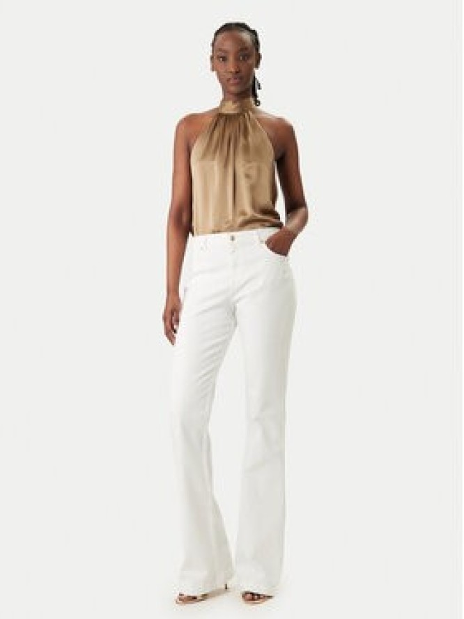 Just Cavalli Jeansy 80PAB5F3 CEWCA Biały Flare Fit