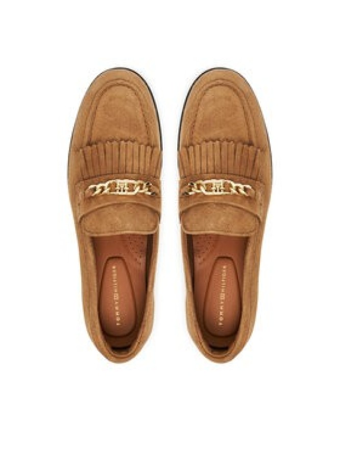Tommy Hilfiger Loafersy Chain Fringe FW0FW08972 Brązowy