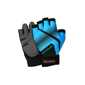 Rękawice treningowe Givova Gym Fluo S – turkusowo-czarne