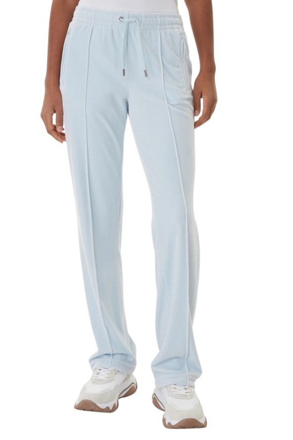 JUICY COUTURE Błękitne spodnie dresowe damskie z cyrkoniami Tina, Rozmiar S