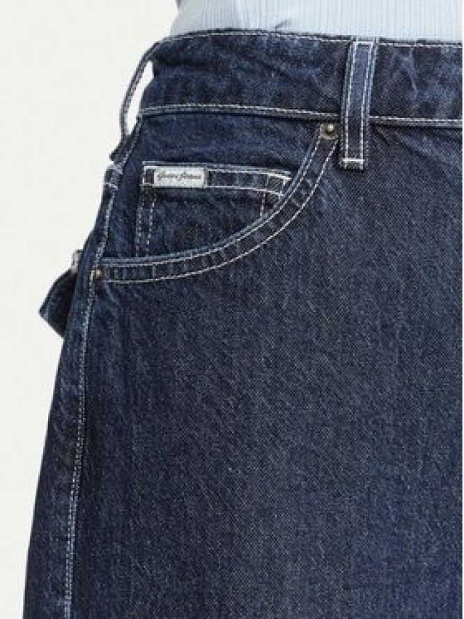 Guess Jeans Jeansy W6YA01 D1178 Granatowy Wide Leg