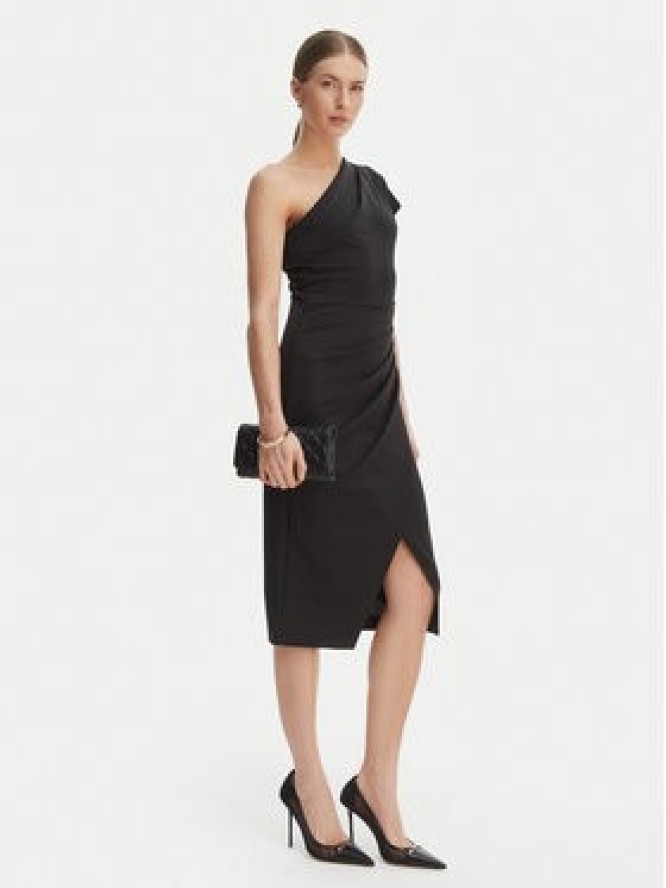 Rinascimento Sukienka koktajlowa CFC0127793003 Czarny Slim Fit