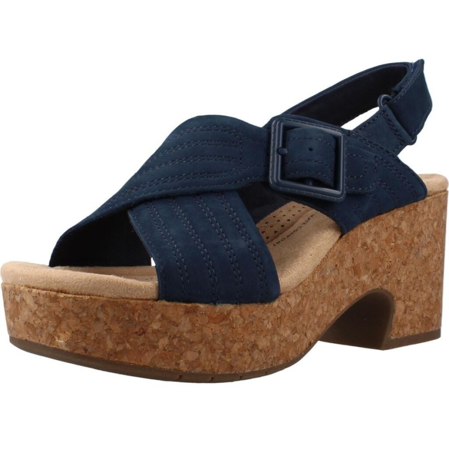 Sandały CLARKS NERISA WEST Niebieski