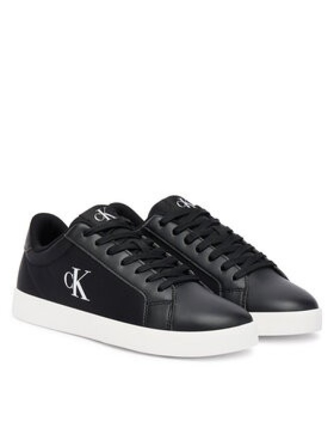 Calvin Klein Sneakersy 3 Cupsole Laceup Pu Mg YW0YW01781 Czarny