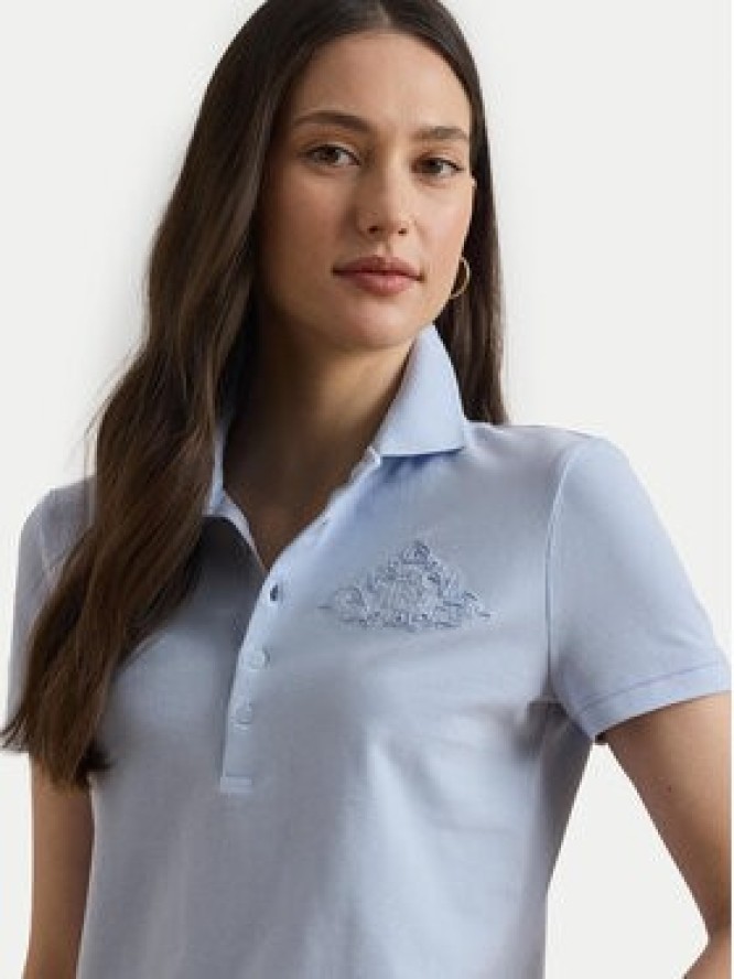 LAUREN RALPH LAUREN Polo 200966129001 Błękitny Slim Fit