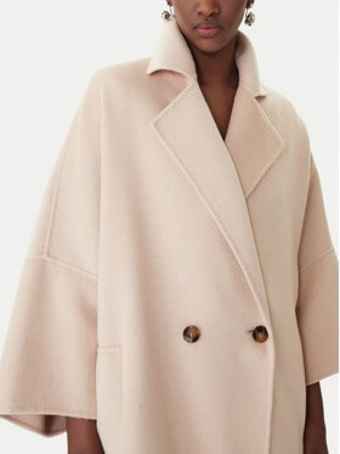 Marella Płaszcz wełniany Teca 2613011011 Beżowy Relaxed Fit