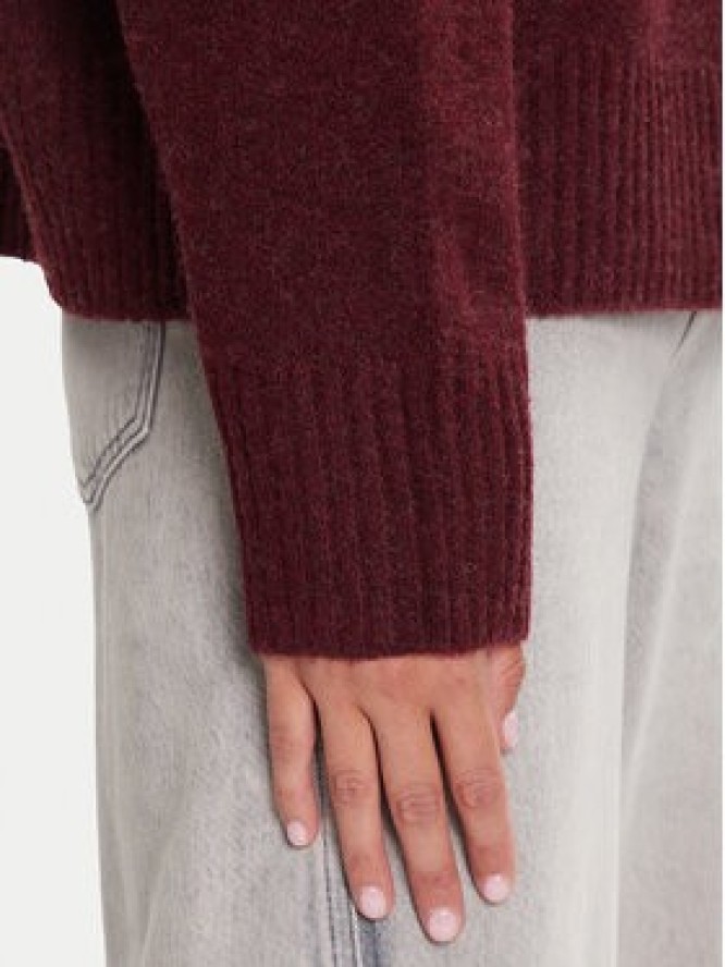Vero Moda Sweter Boom 10320463 Bordowy Loose Fit
