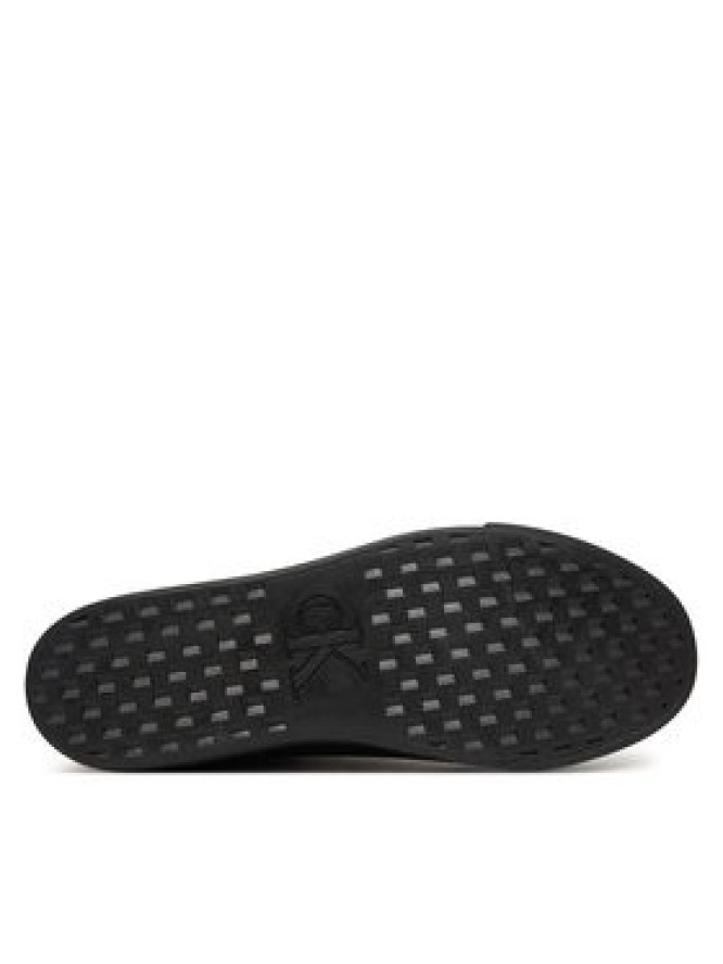 Calvin Klein Sneakersy Vulc Flatf Mid Laceup Lth Fur HW0HW03234 Czarny