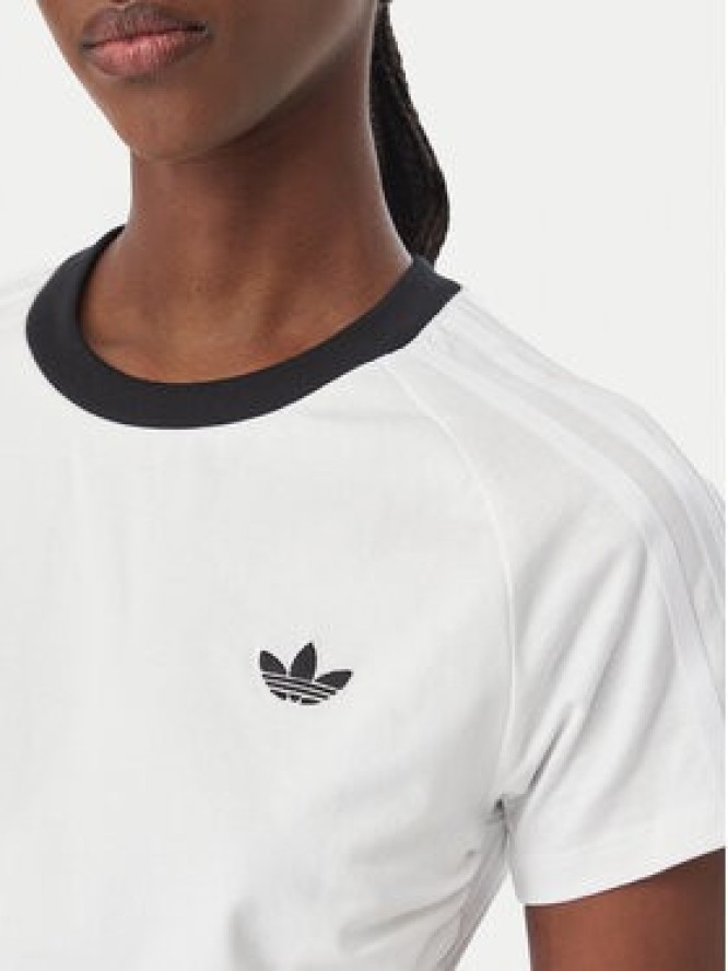 adidas T-Shirt Adiluna Season 2 X Jennie Layered LD4968 Biały Regular Fit