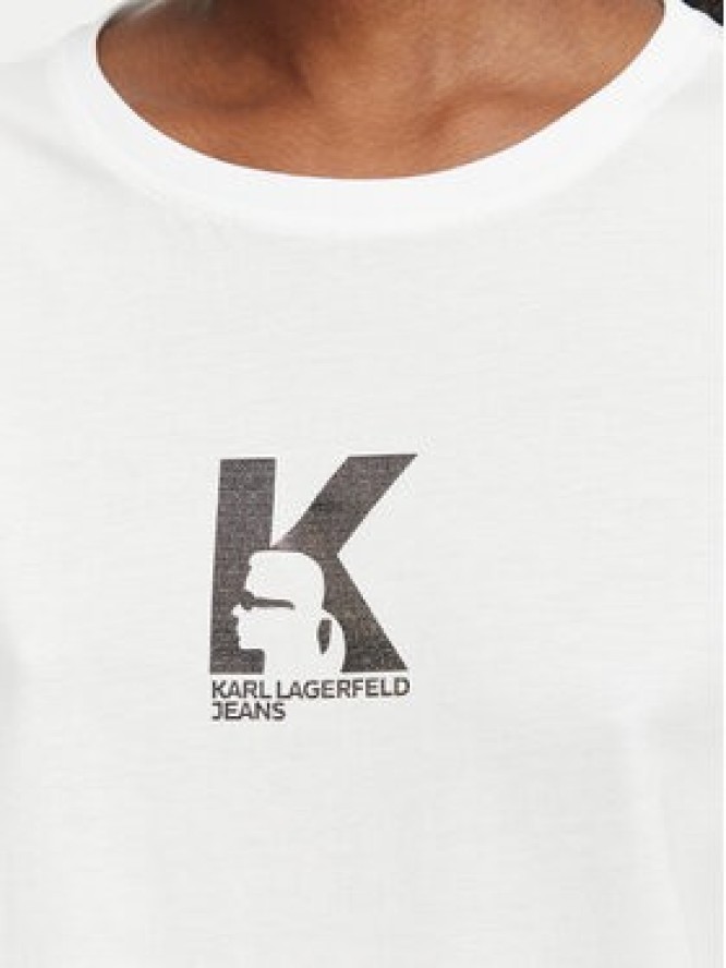 Karl Lagerfeld Jeans T-Shirt B3W17018 Biały Regular Fit