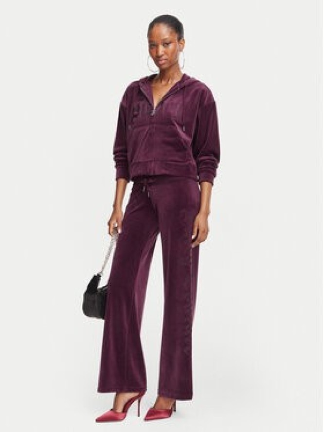 Juicy Couture Bluza Old Gothic JCWAS226333 Bordowy Slim Fit