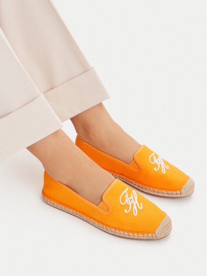 Tommy Hilfiger Espadryle Th Script Summer Espadrille FW0FW09240 Pomarańczowy