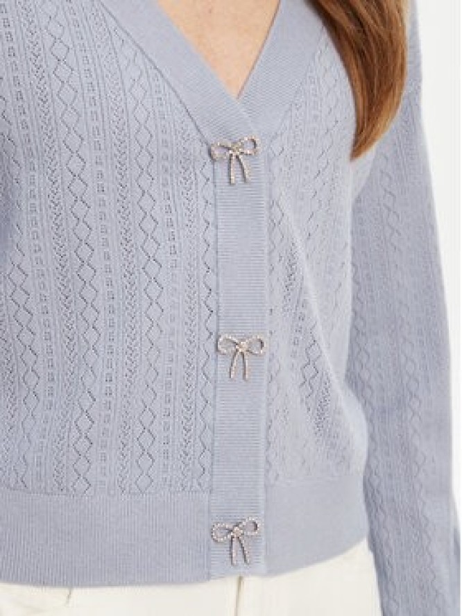 Guess Kardigan W5YR01 Z2ZK2 Niebieski Regular Fit