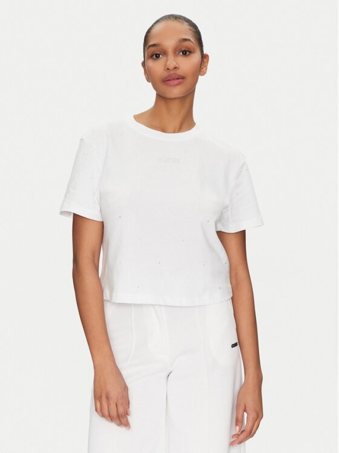 Guess T-Shirt V5GI00 I3Z14 Biały Boxy Fit