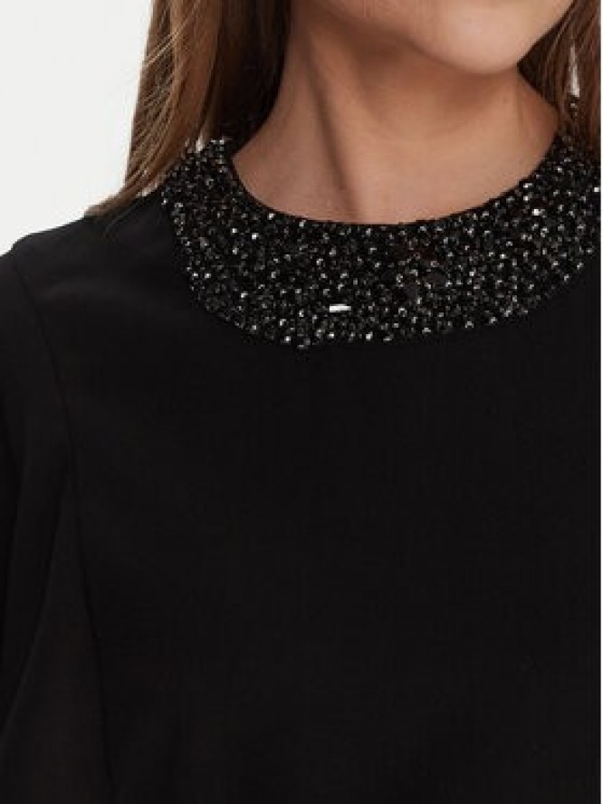 Lola Casademunt by Maite Sukienka koktajlowa MF2516012 Czarny Regular Fit