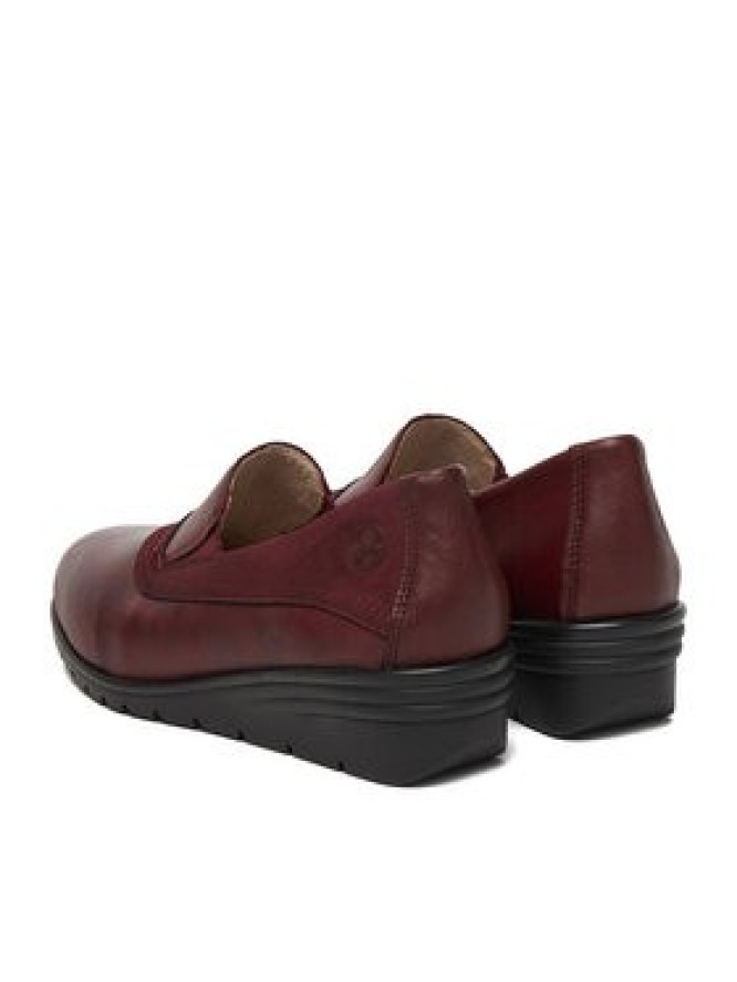 Rieker Półbuty L5356-35 Bordowy