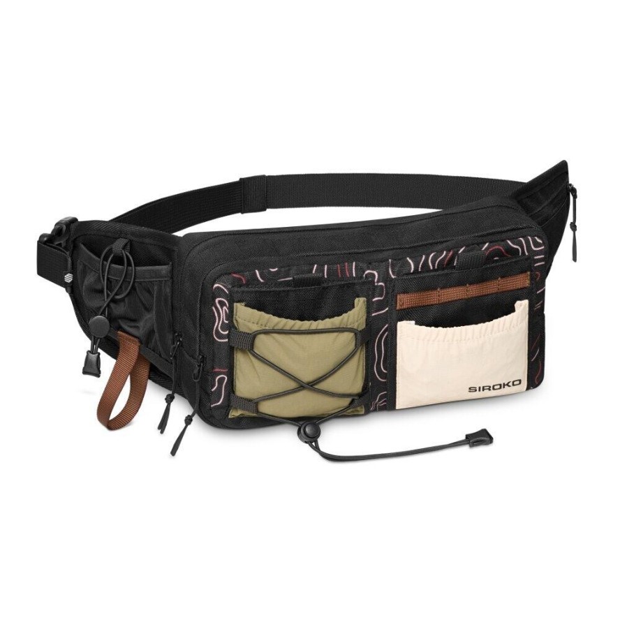 Wielofunkcyjna nerka trekkingowa 5L Siroko Narrows Black