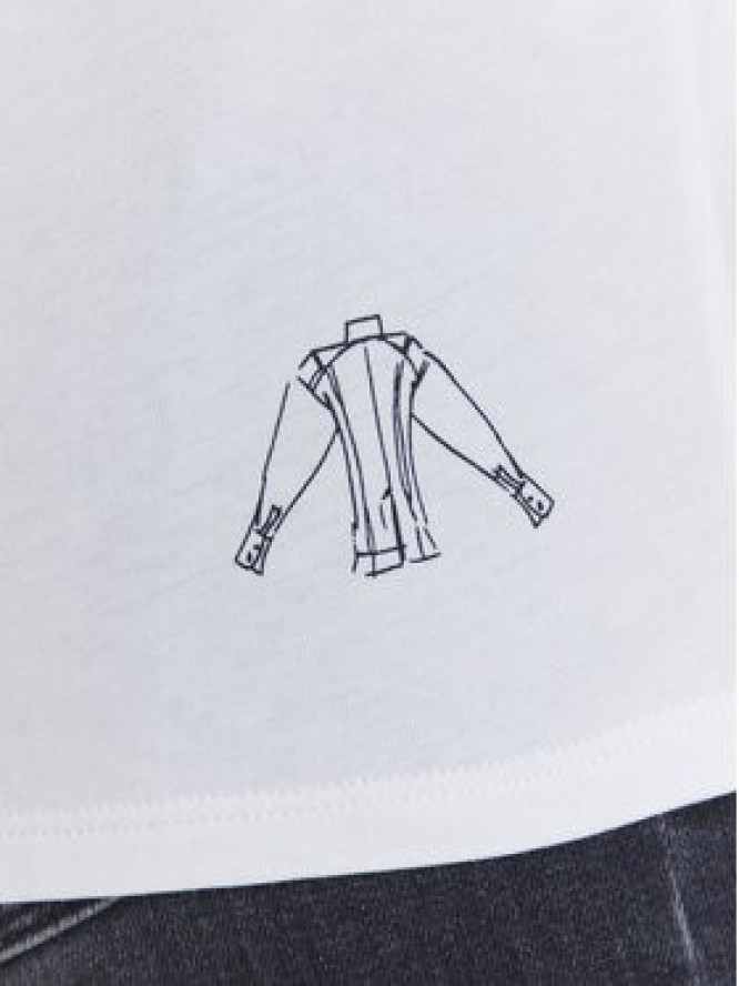 KARL LAGERFELD T-Shirt A3W17099 Biały Regular Fit