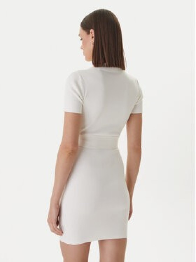 Guess Sukienka dzianinowa V6RK08 Z4642 Biały Slim Fit