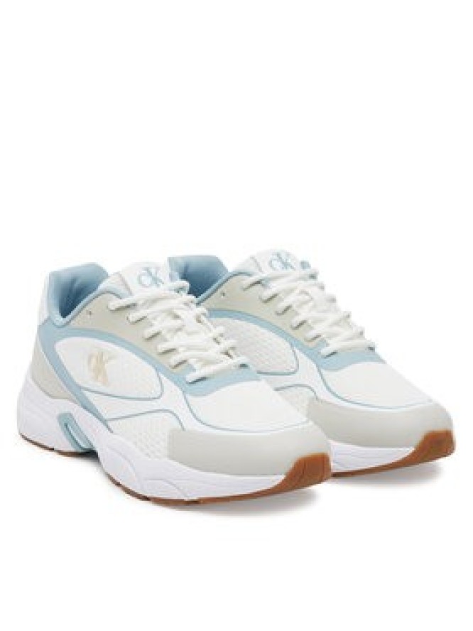 Calvin Klein Jeans Sneakersy Retro Tennis Knit Mg YW0YW01887 Biały