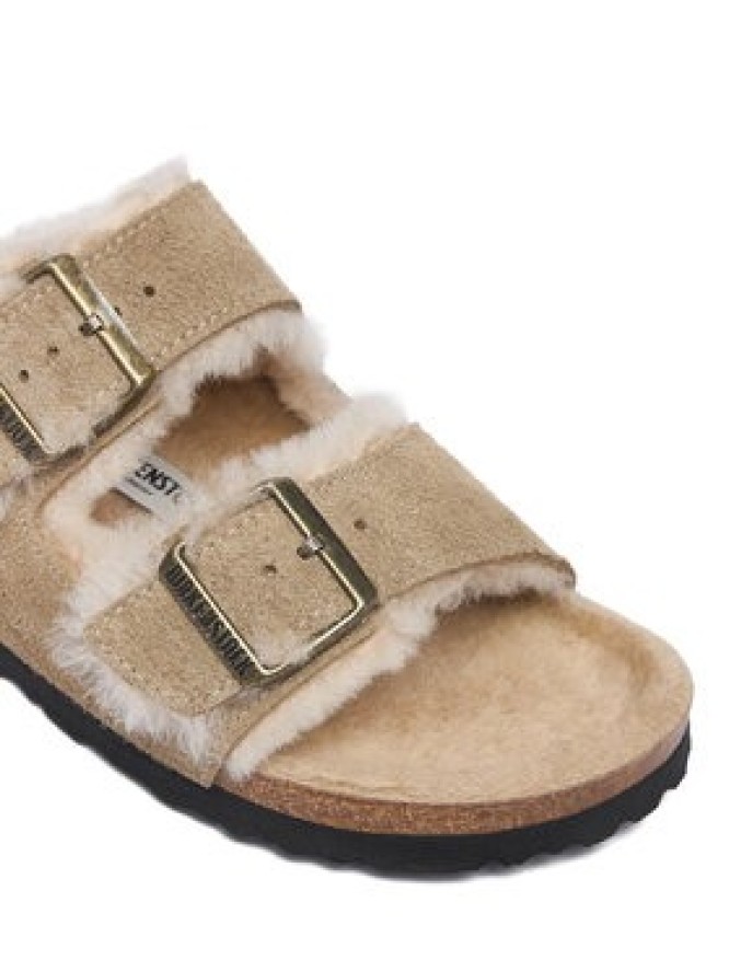 Birkenstock Klapki Arizona Shearling 1028293 Beżowy