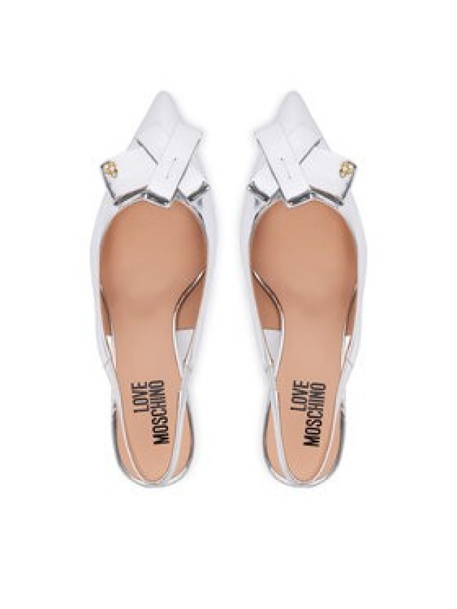 LOVE MOSCHINO Czółenka JA10366G0OJE090B Srebrny