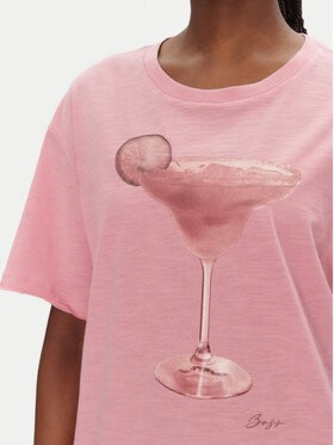 BOSS T-Shirt C_Eband_4 50540433 Różowy Relaxed Fit