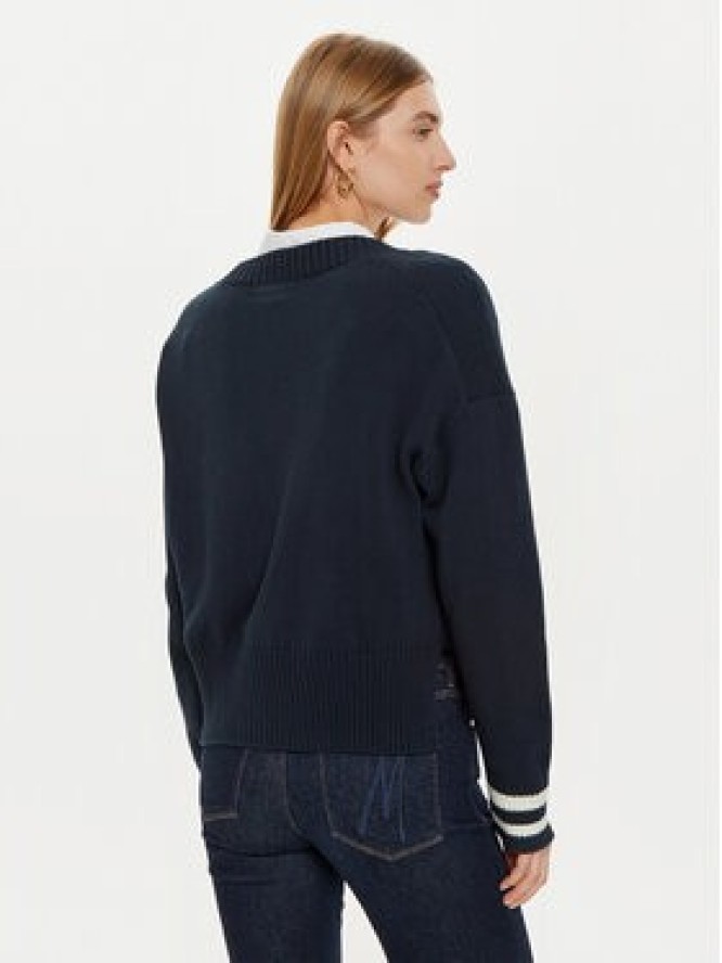 Guess Jeans Kardigan W4BR81 Z3HM1 Granatowy Regular Fit