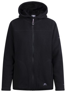 Kurtka polarowa 2058 z kapturem, bonded fleece i pełnym zamkiem