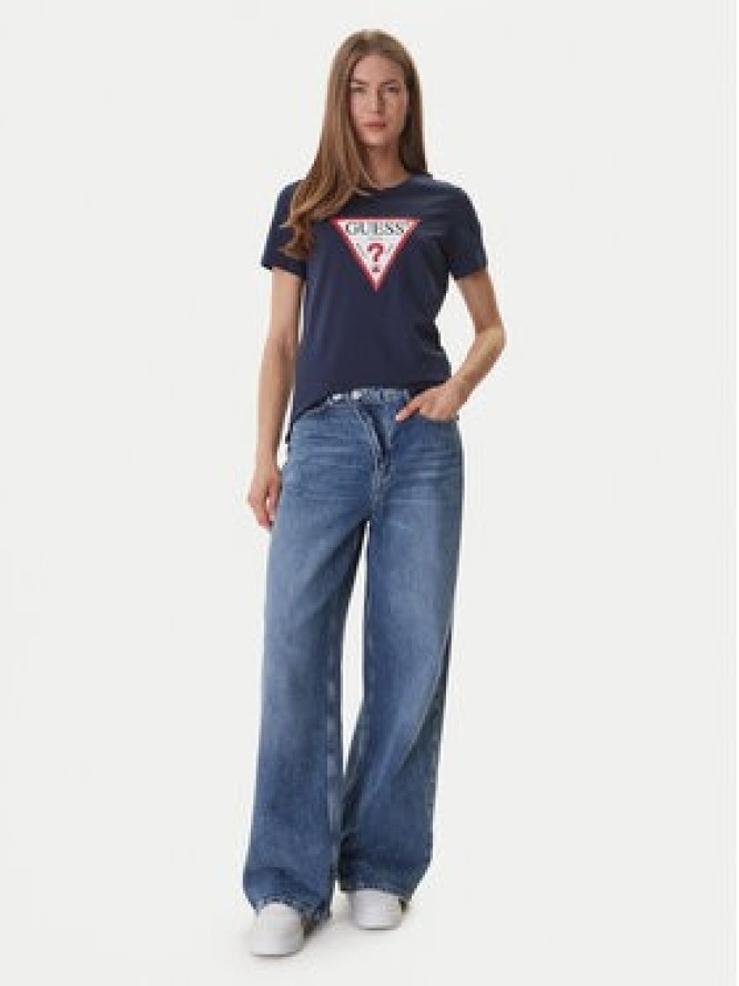 Guess T-Shirt W1YI1B I3Z14 Granatowy Regular Fit