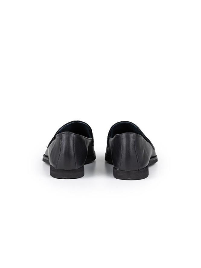 Anna Morellini Skórzane mokasyny "Jolessa" w kolorze czarnym rozmiar: 40