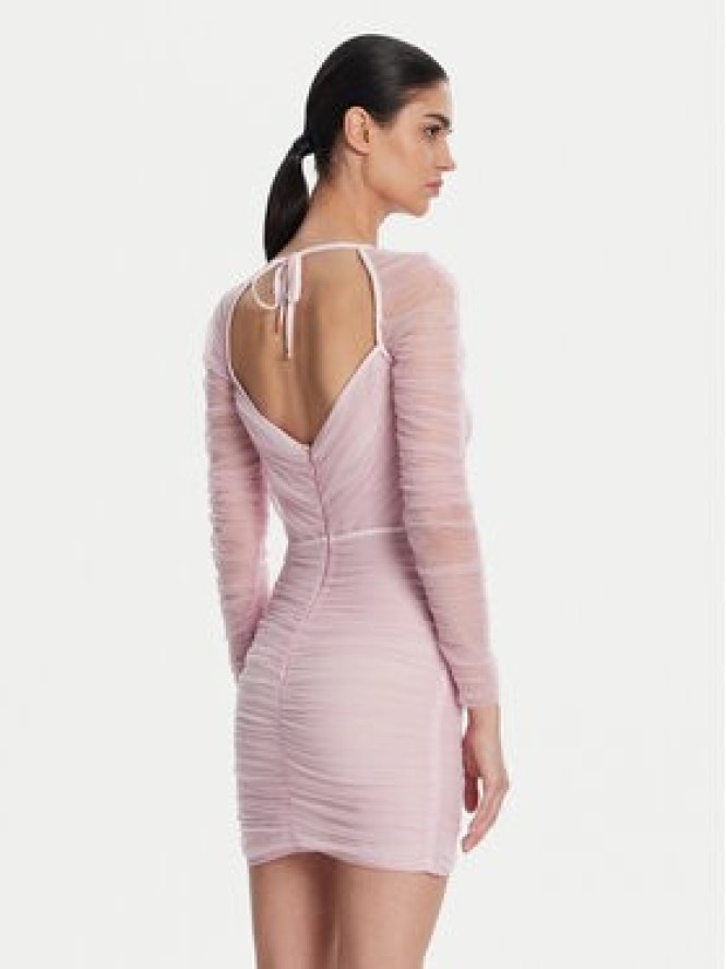 Elisabetta Franchi Sukienka koktajlowa AB68352E2 544 Różowy Slim Fit