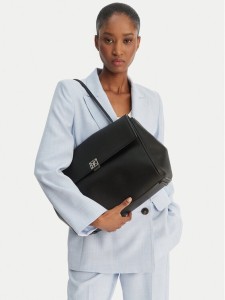Calvin Klein Torebka Emblem Hw Pebble Satchel LV04F3494G Czarny
