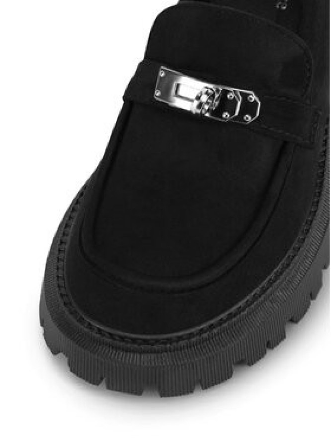 DeeZee Loafersy BBT-22663-1 Czarny