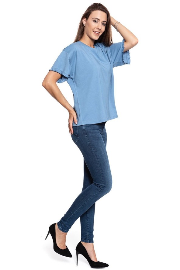 MUSTANG T SHIRT DAMSKI Alina C Ruffle 1009446 5407